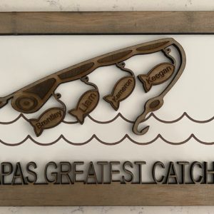 Papa's Greatest Catches Plaque