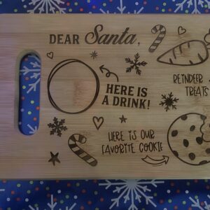 Santa-cookies & milk tray